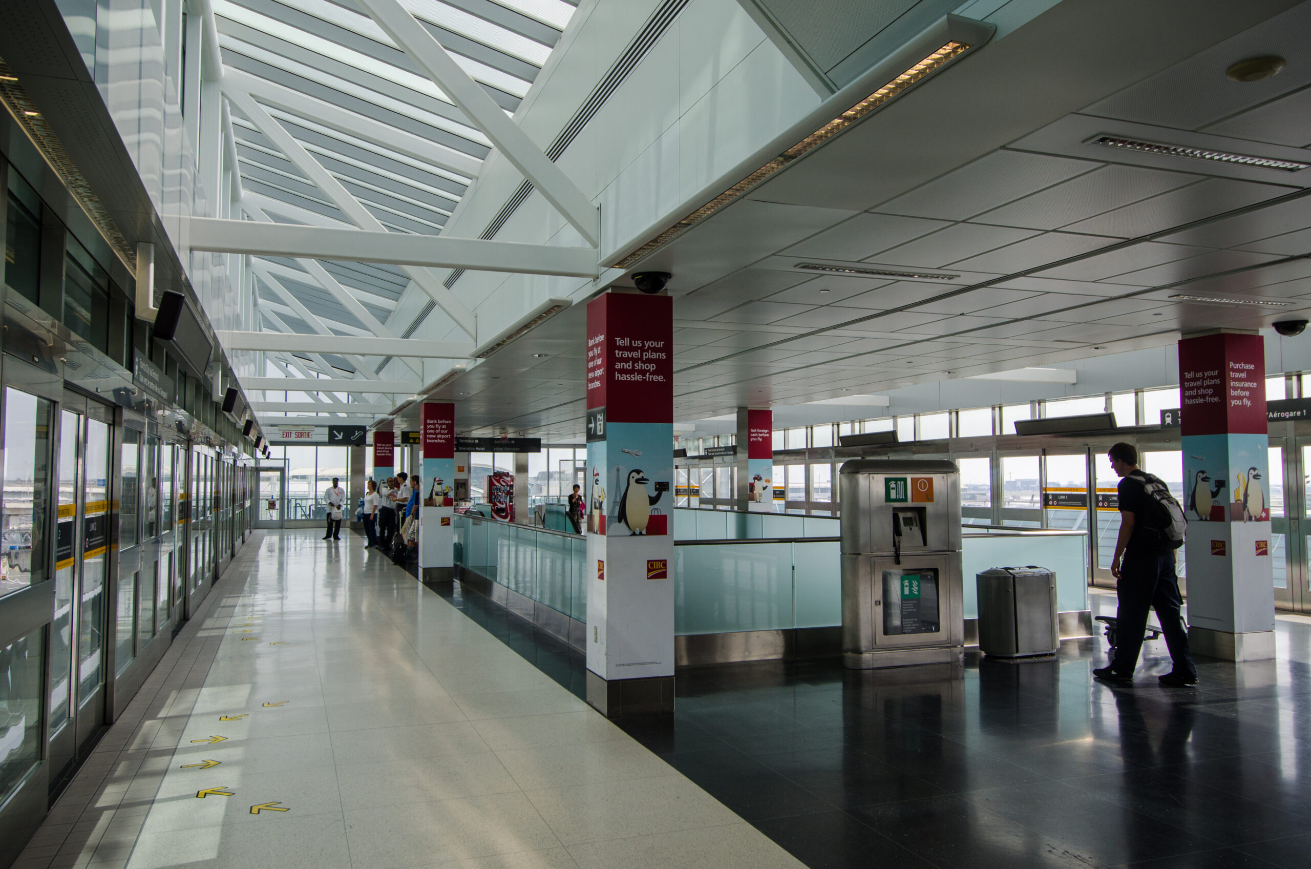 inside Toronto Pearson Airport